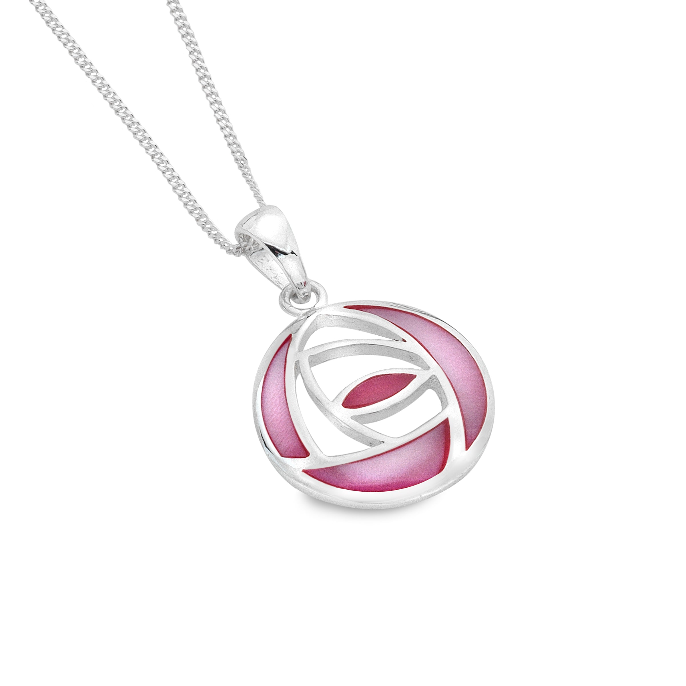 Mother of Pearl Rose Pendant